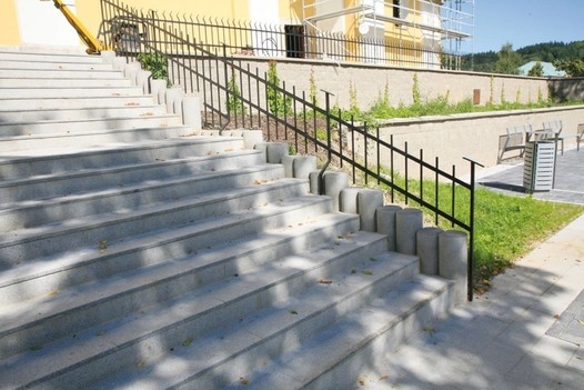 Betonové schody, ploché